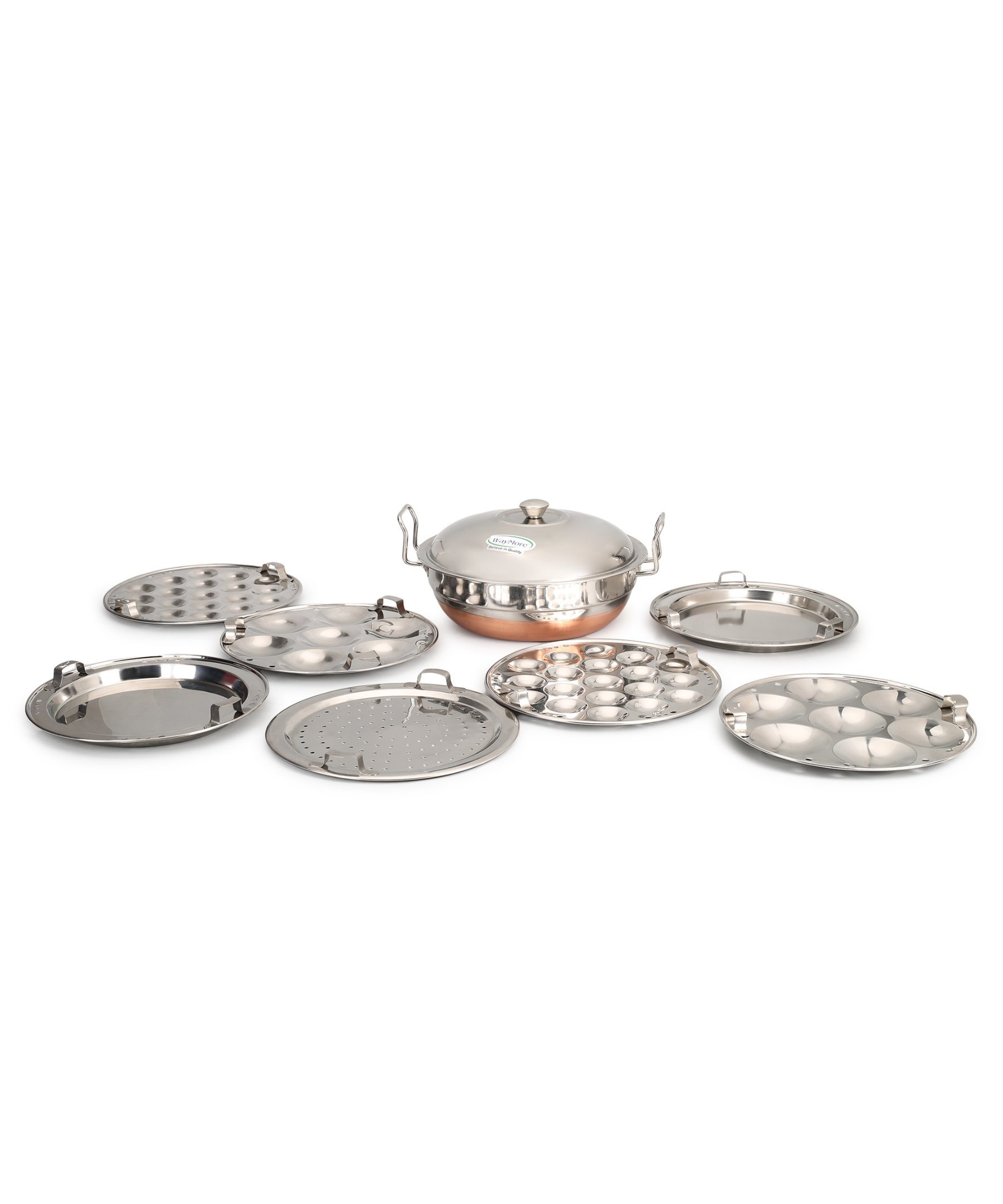 Buddybox stainless steel idli cooker